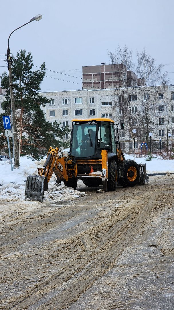 жкх, благоустройство, уборка снега, Лосино-Петровский, коммунальная техника, снегопад, дождь, подмосковье,