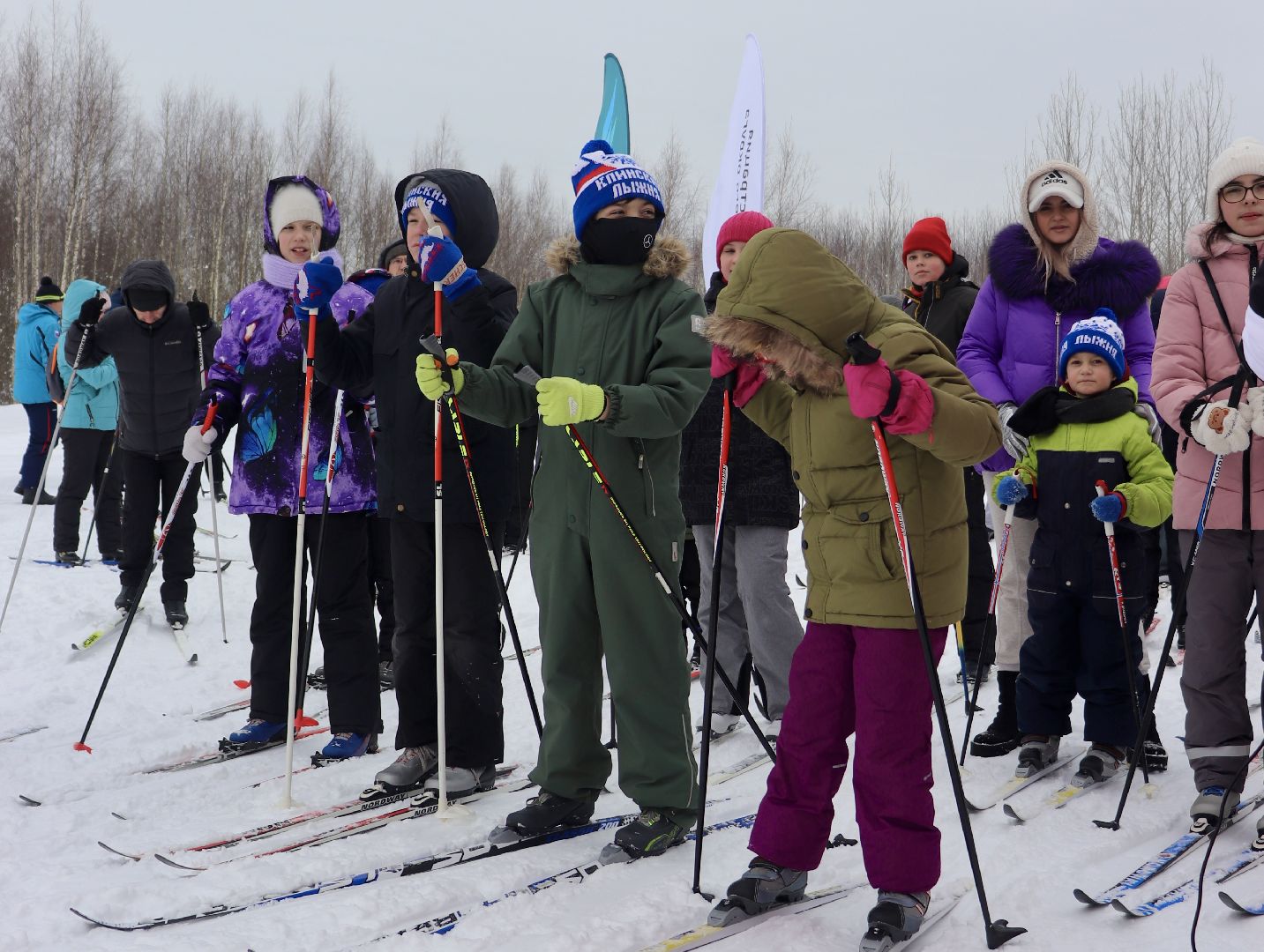 Клин, общество, спорт, дети, лыжня,