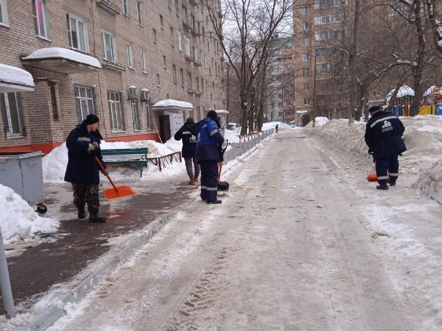 Реутов, ЖКХ, гололед, аварии, снег,