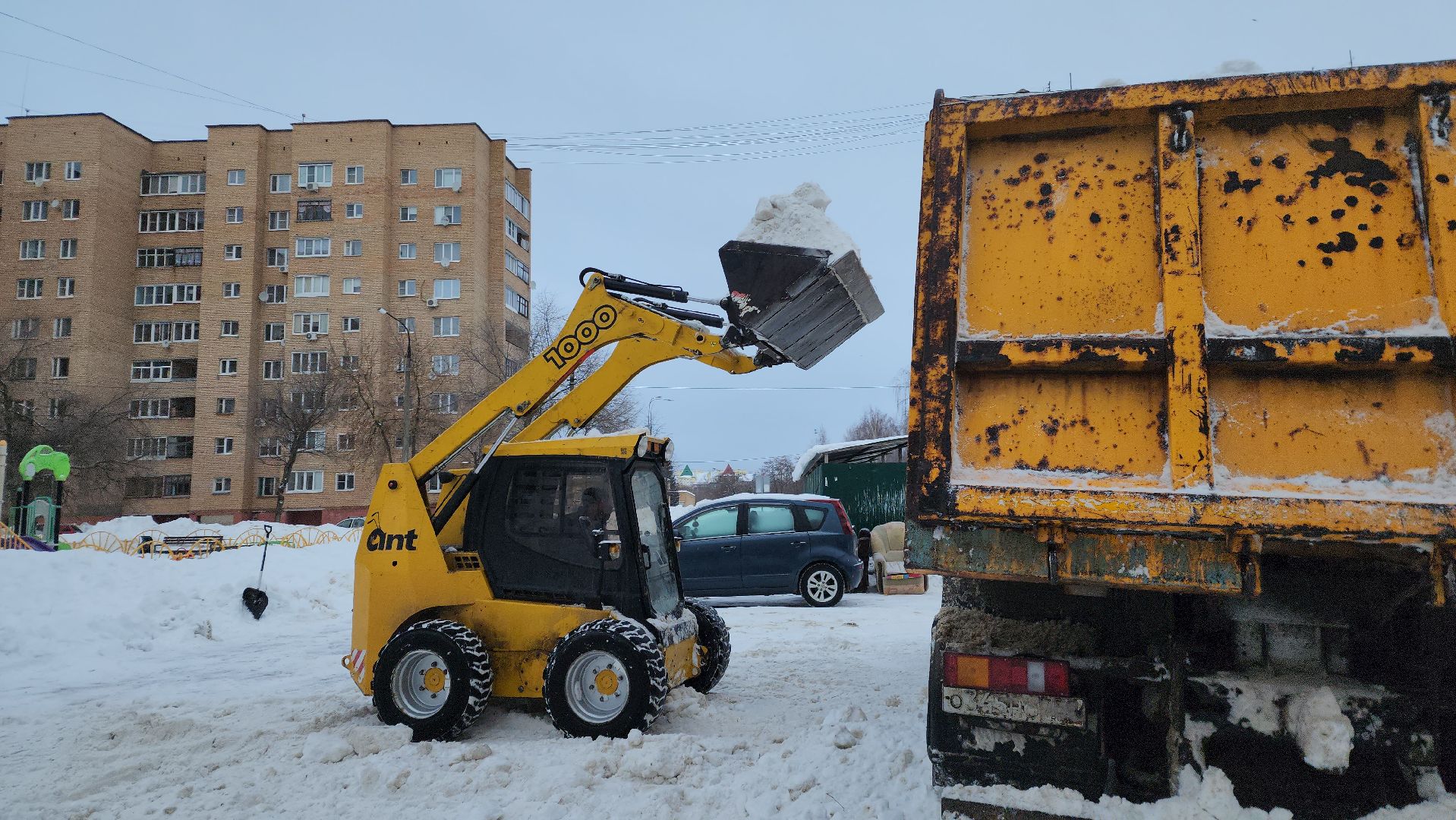 шатура, жкх подмосковье, уборка снега, дворовая территория, полигон,