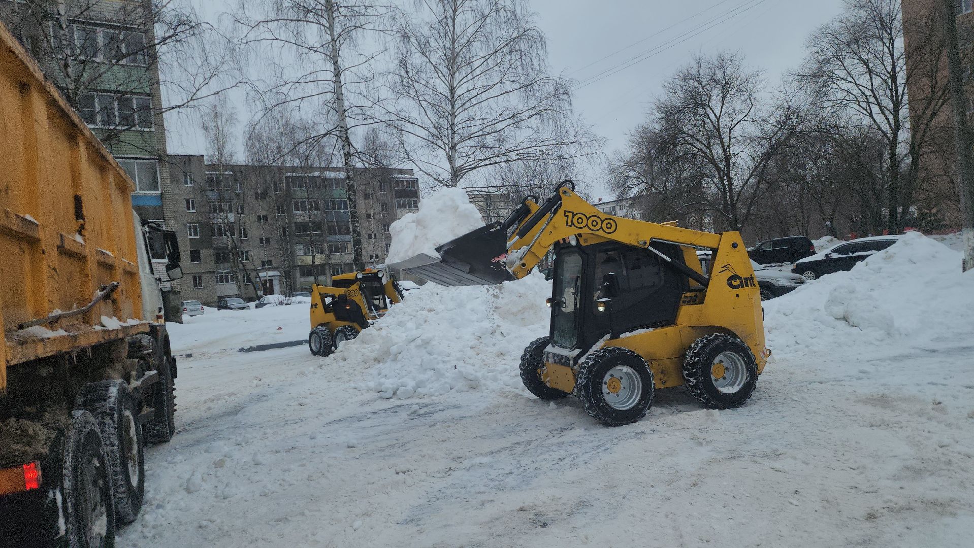 шатура, жкх подмосковье, уборка снега, дворовая территория, полигон,