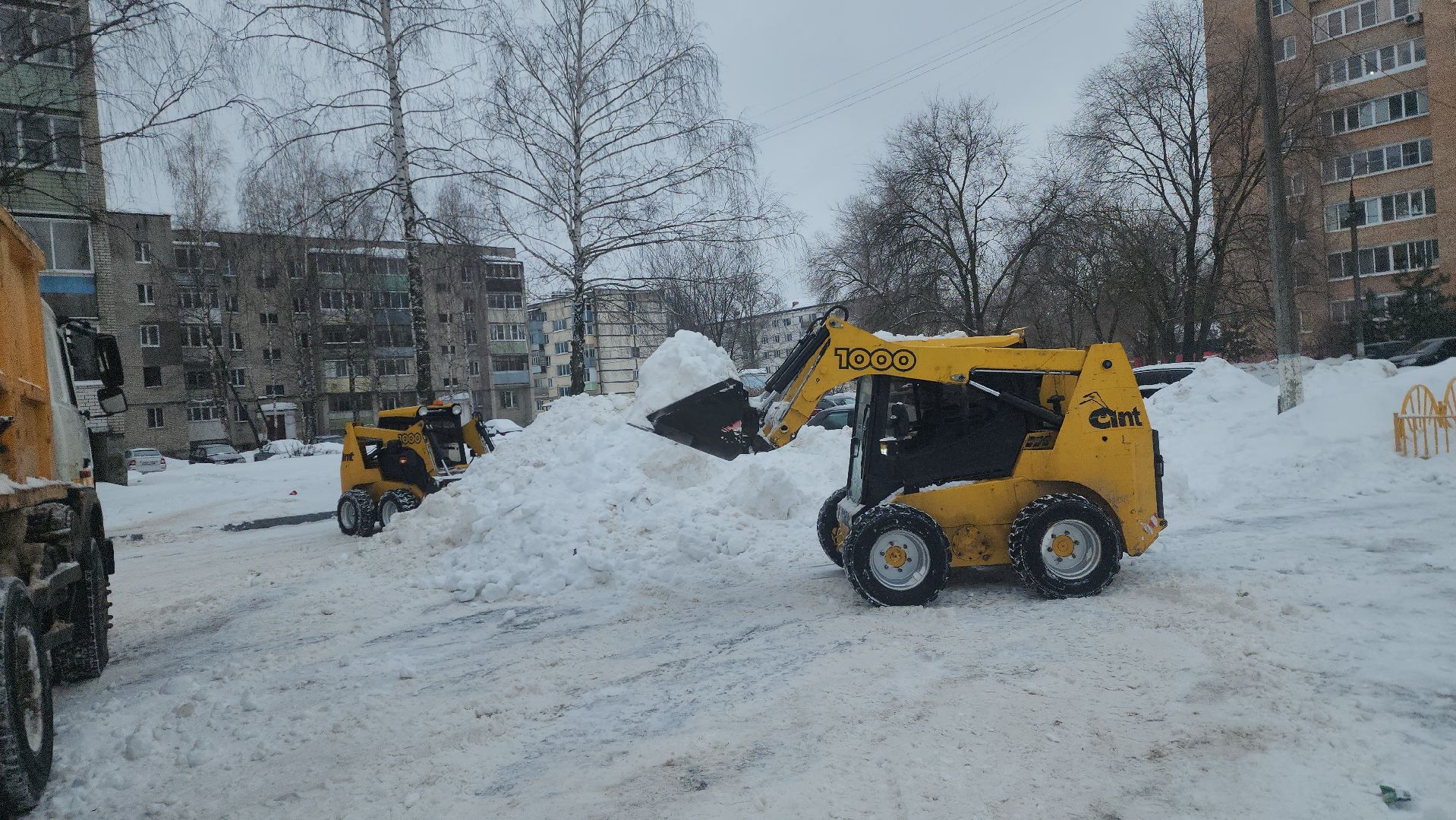 шатура, жкх подмосковье, уборка снега, дворовая территория, полигон,