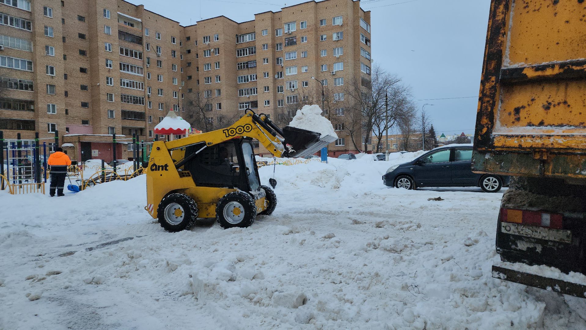 шатура, жкх подмосковье, уборка снега, дворовая территория, полигон,