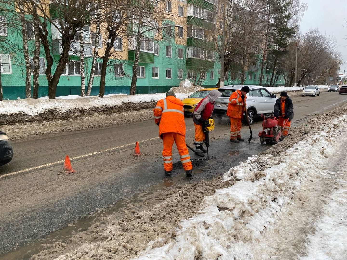 чехов, жкх, ремонт дорог, ямочный ремонт, благоуйстройство,