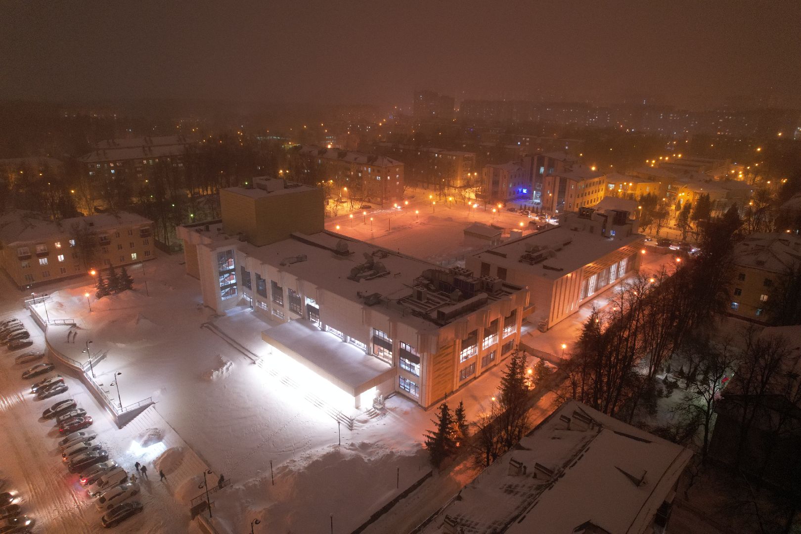 видео с коптера, ДК, Домодедово