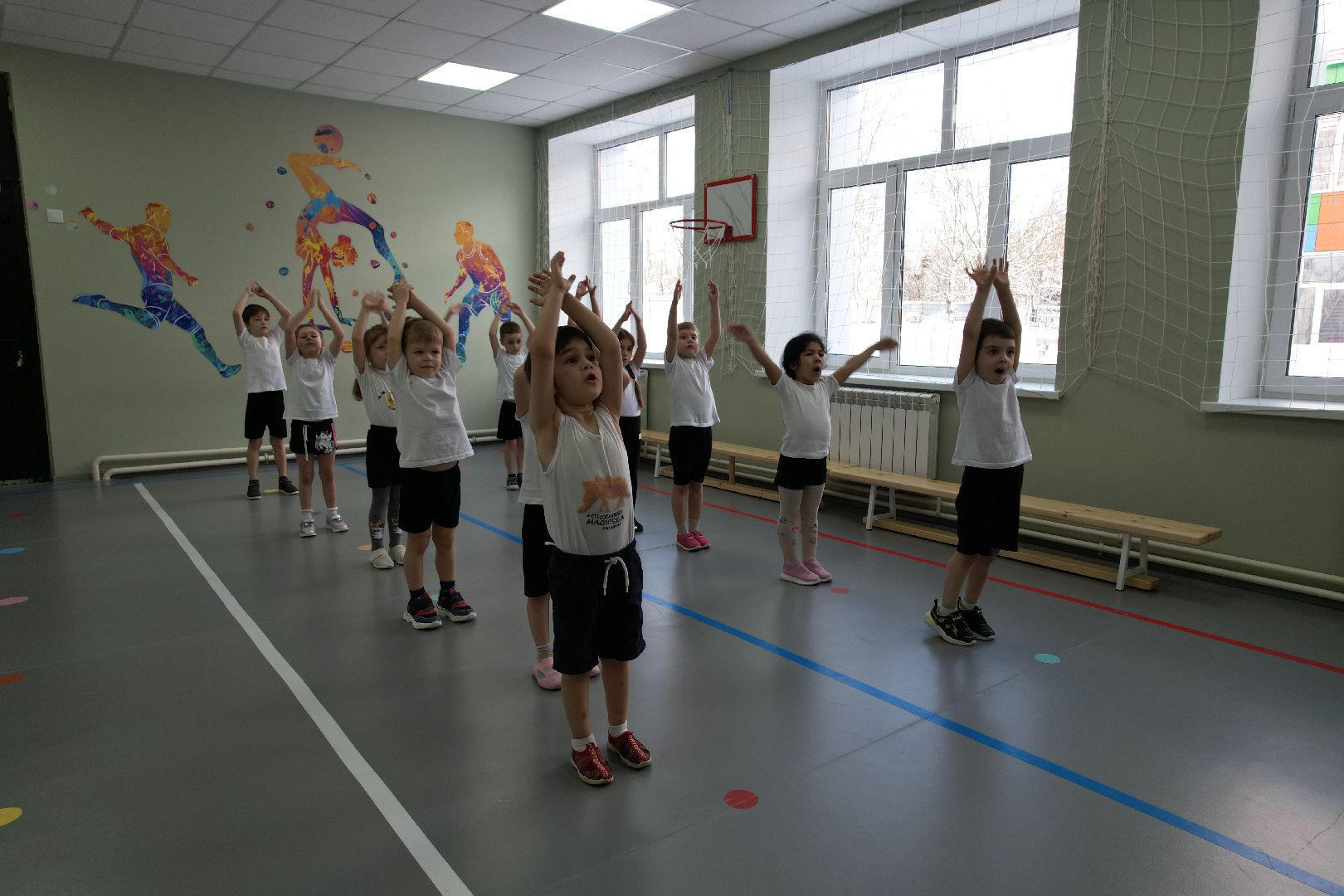 видео с коптера, детский сад,