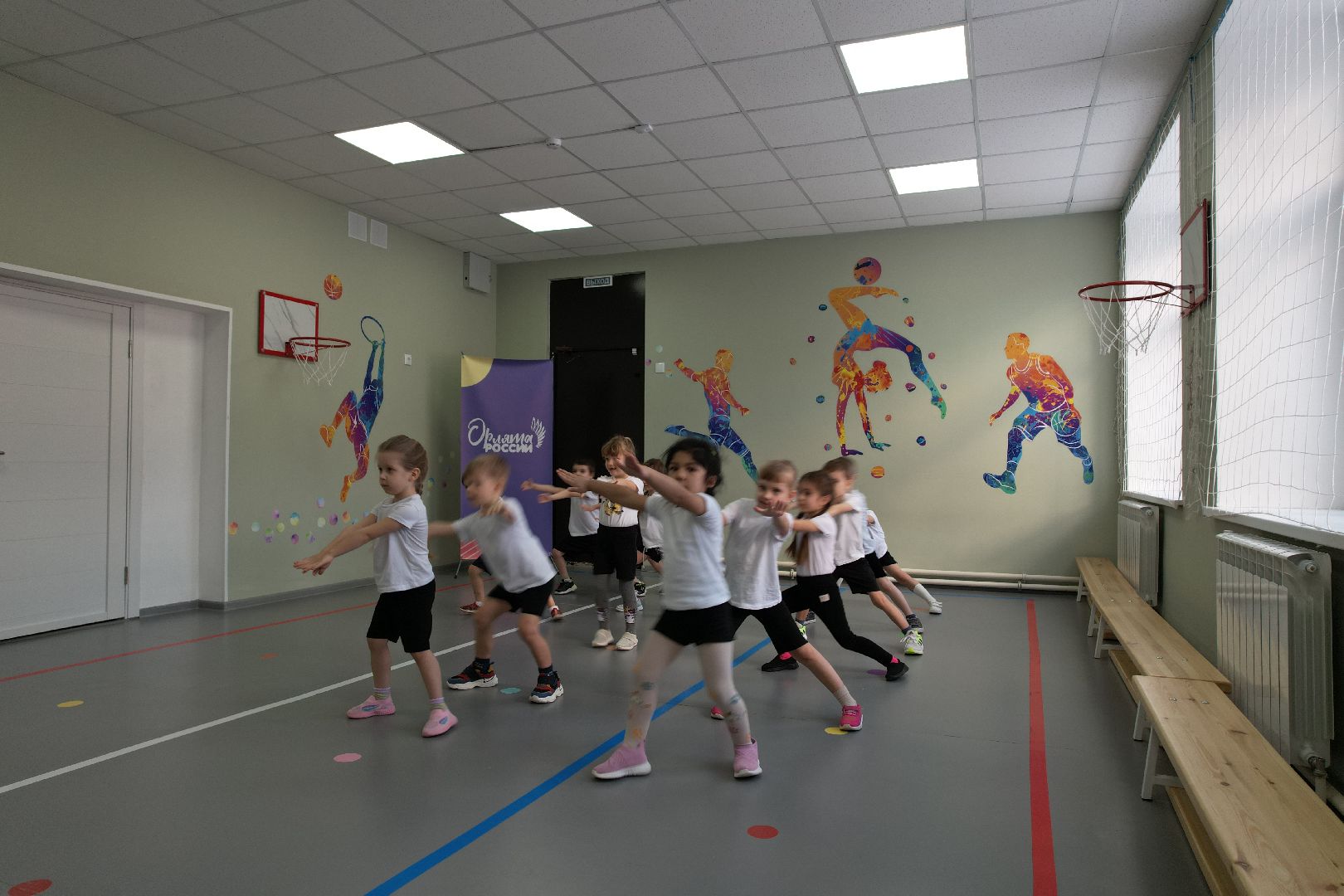 видео с коптера, детский сад,