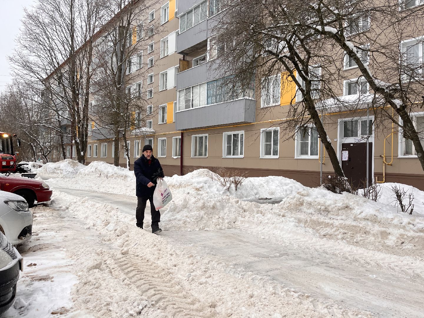 шаховская, ледяной дождь, снег, уборка снега,
