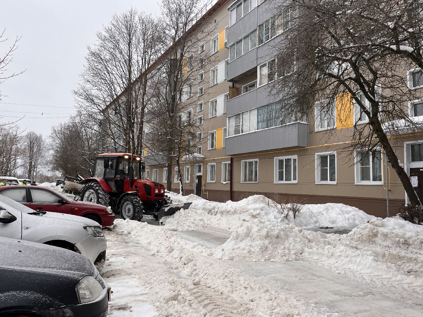 шаховская, ледяной дождь, снег, уборка снега,