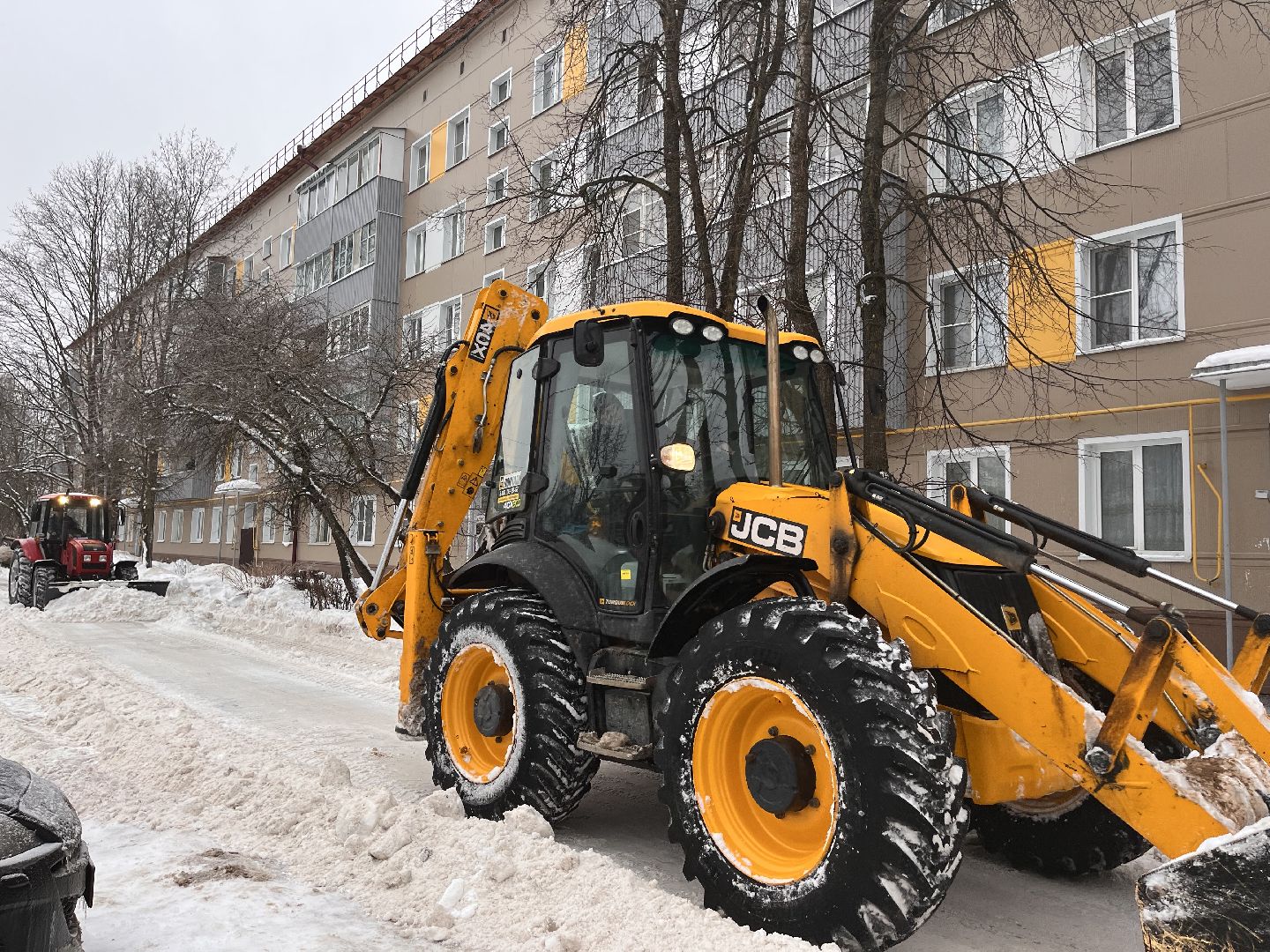 шаховская, ледяной дождь, снег, уборка снега,