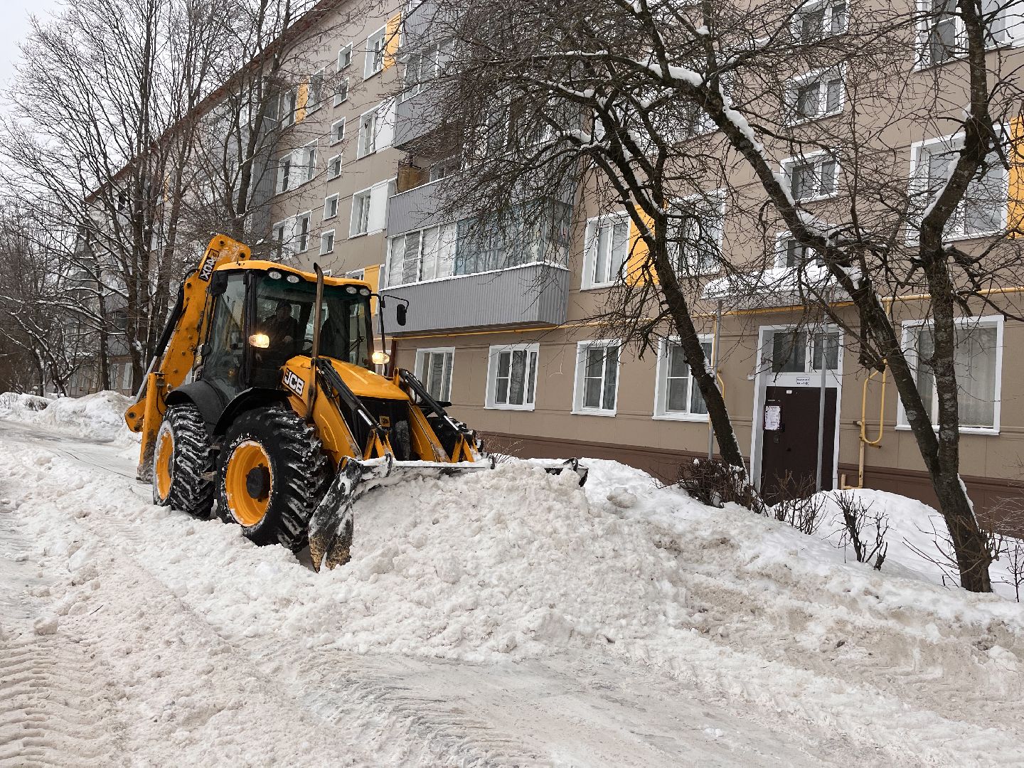 шаховская, ледяной дождь, снег, уборка снега,