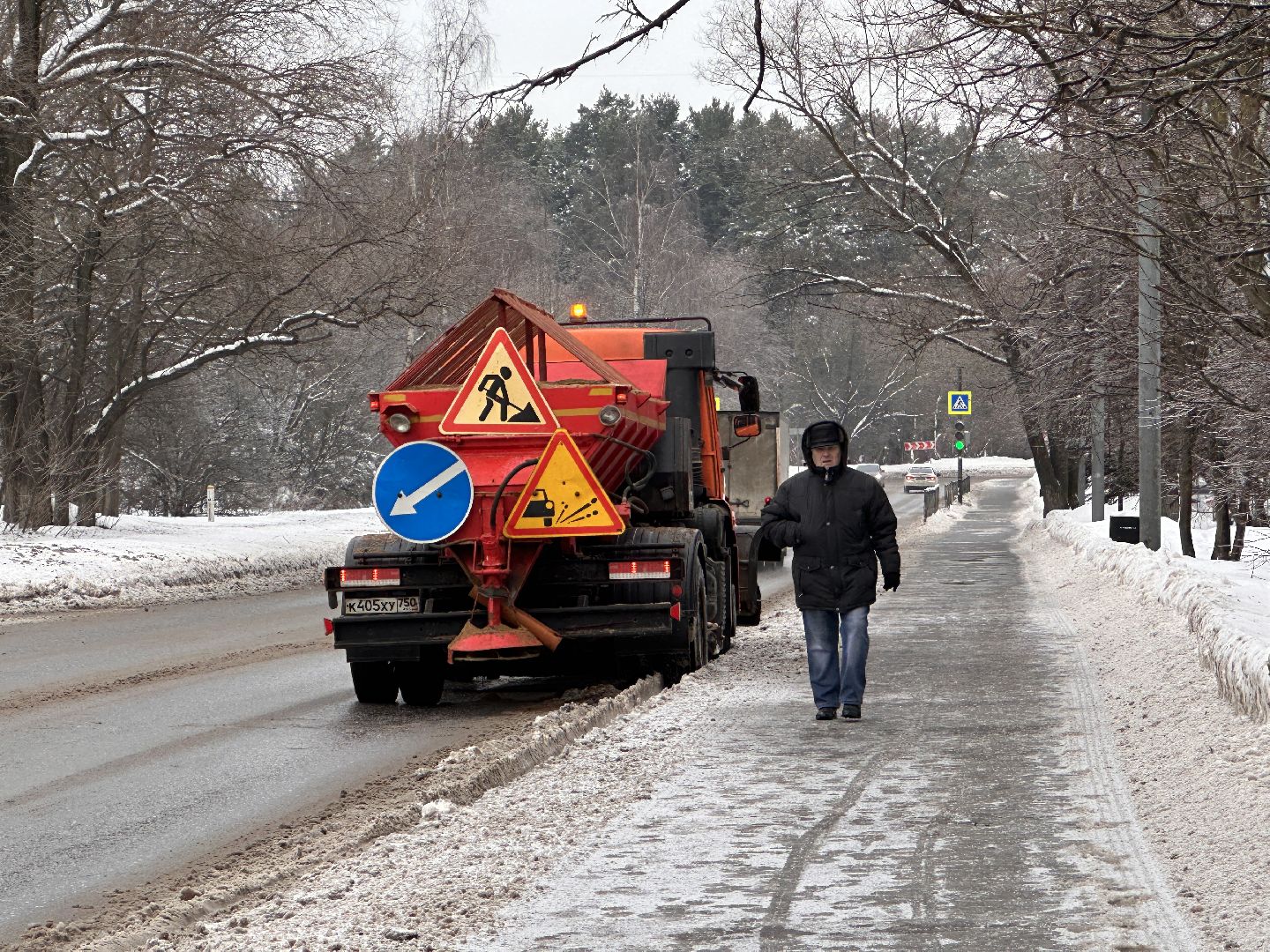 Одинцово, Обработка дорог, Коммунальные службы,