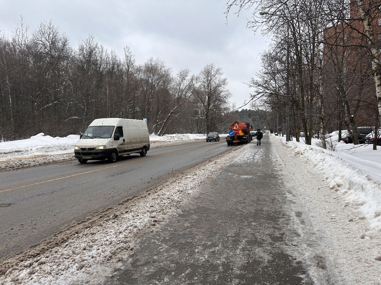 Одинцово, Обработка дорог, Коммунальные службы,