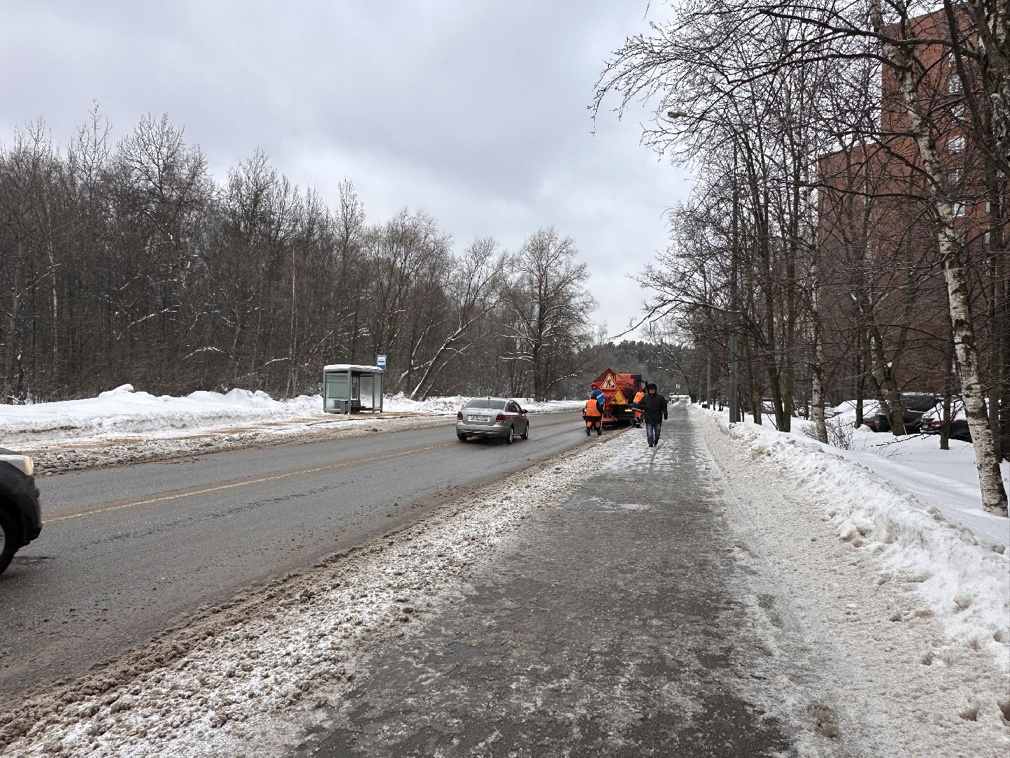 Одинцово, Обработка дорог, Коммунальные службы,