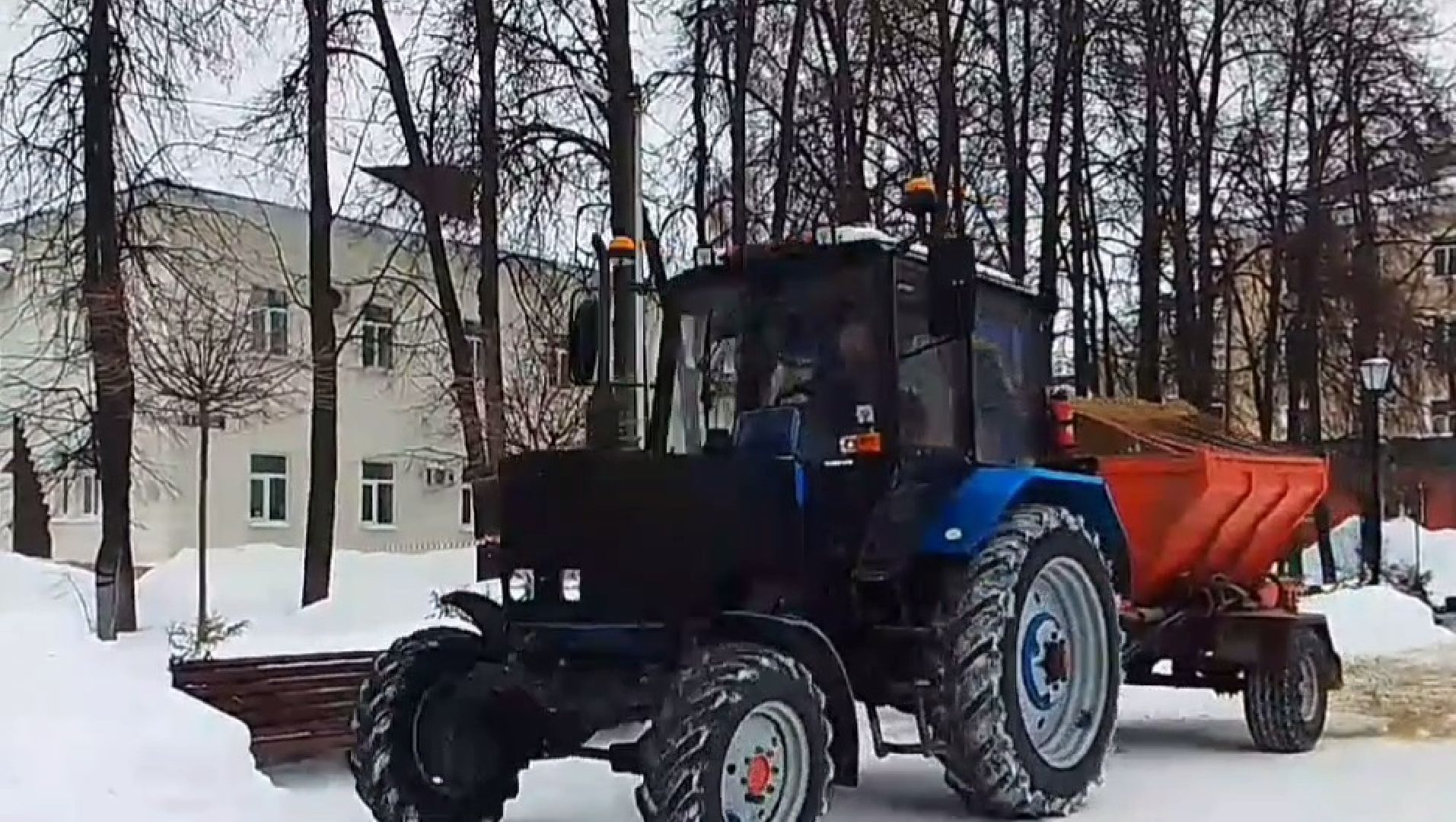жкх, обработка дорог, ледяной дождь, Лосино-Петровский,