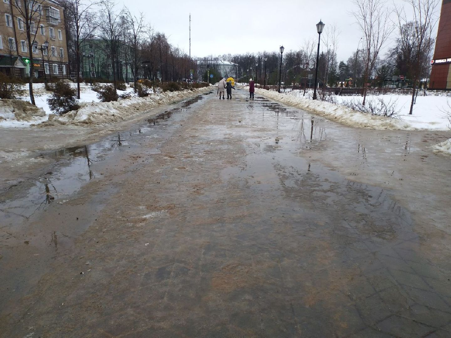 жкх, обработка дорог, ледяной дождь, Лосино-Петровский,