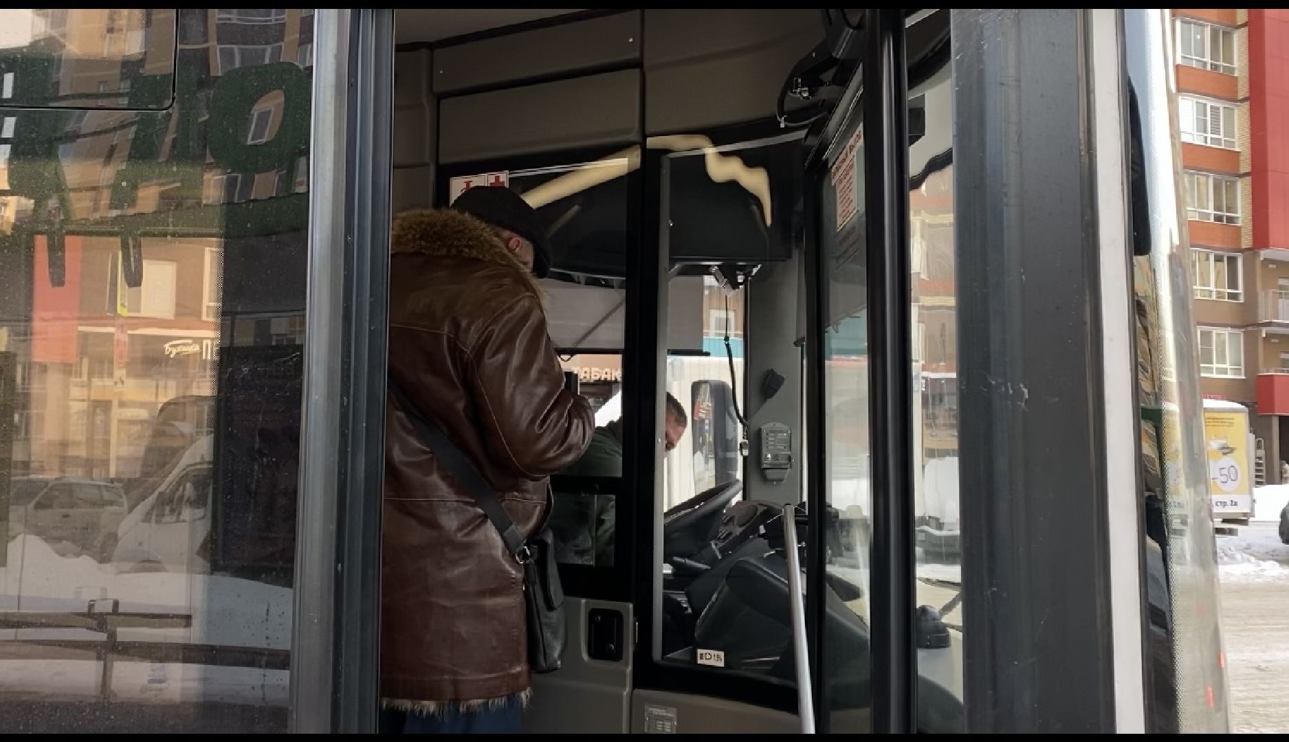 транспорт, автобус, видное,