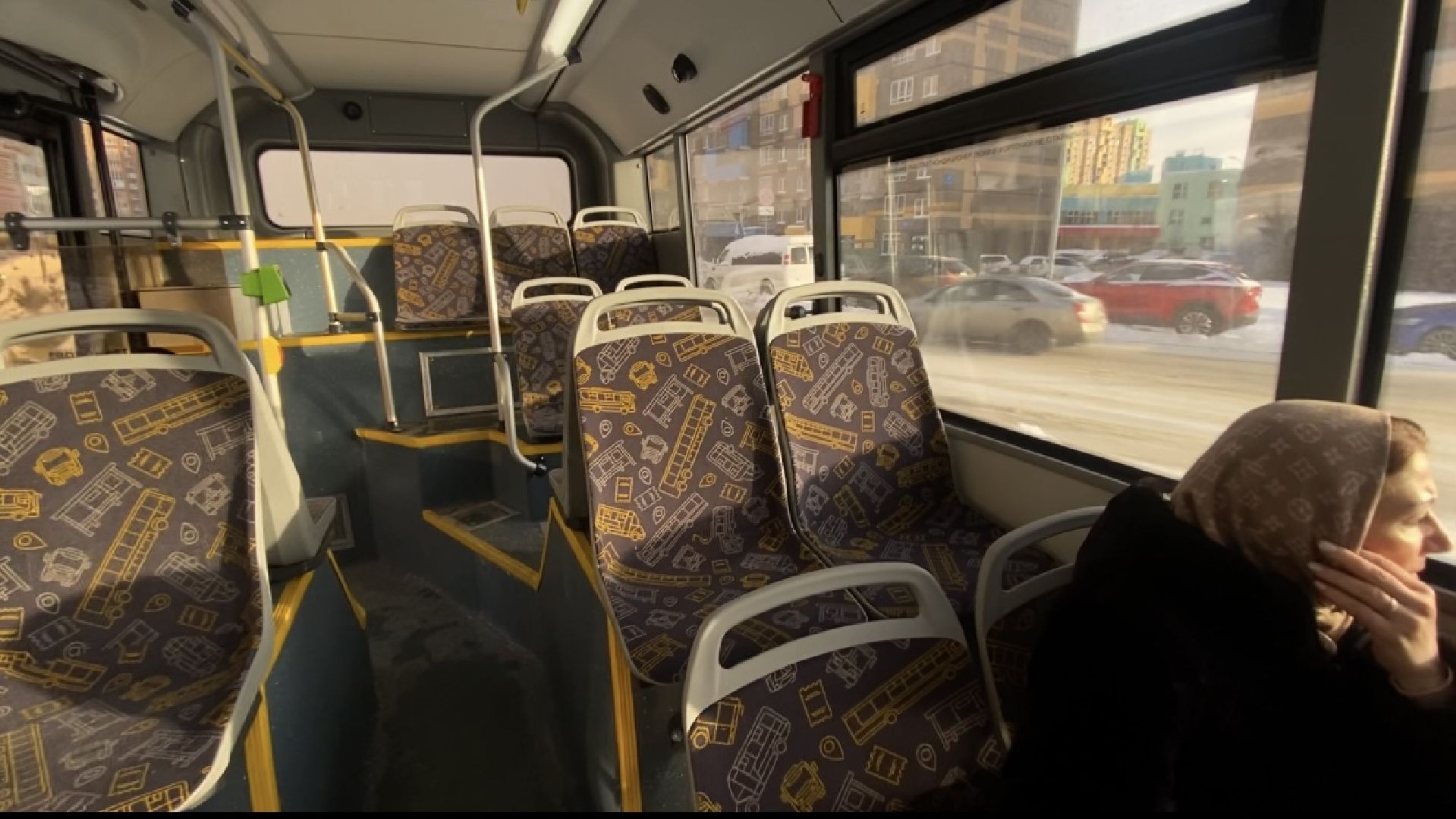 транспорт, автобус, видное,