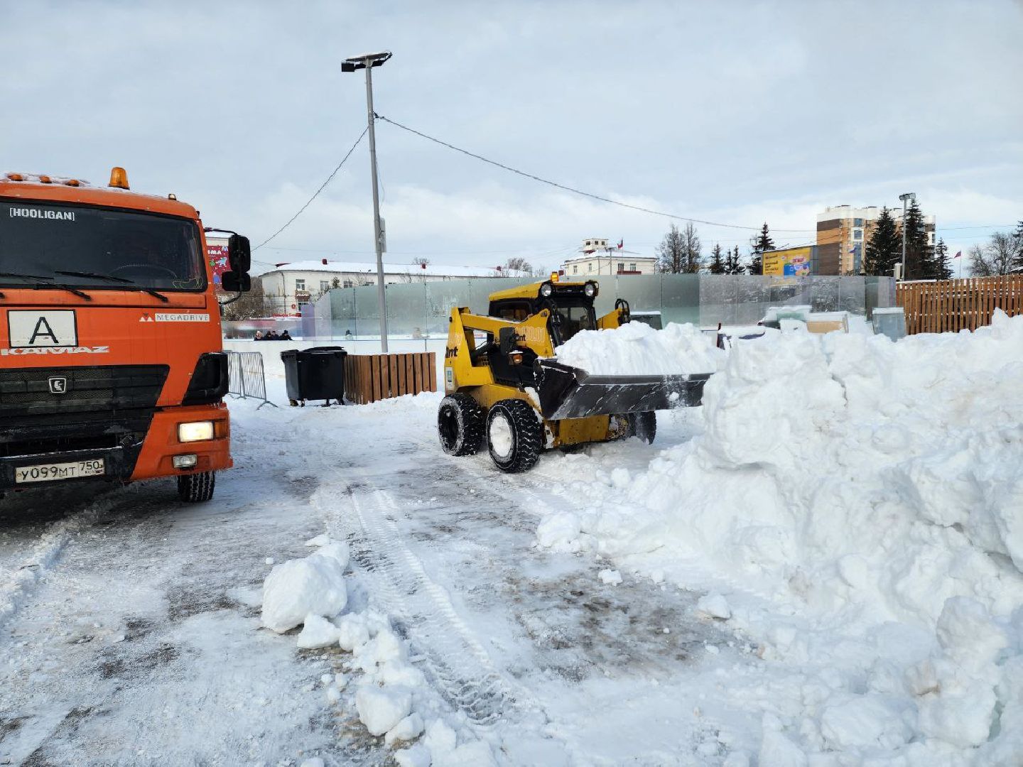 Солнечногорск, уборка дорог, снег и наледь, Техника, ледяной дождь,
