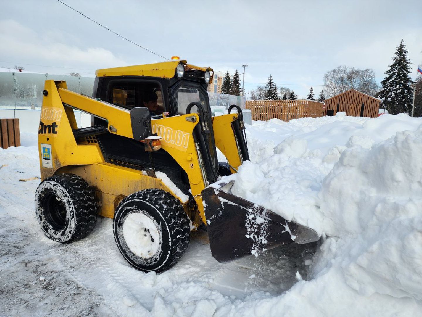 Солнечногорск, уборка дорог, снег и наледь, Техника, ледяной дождь,