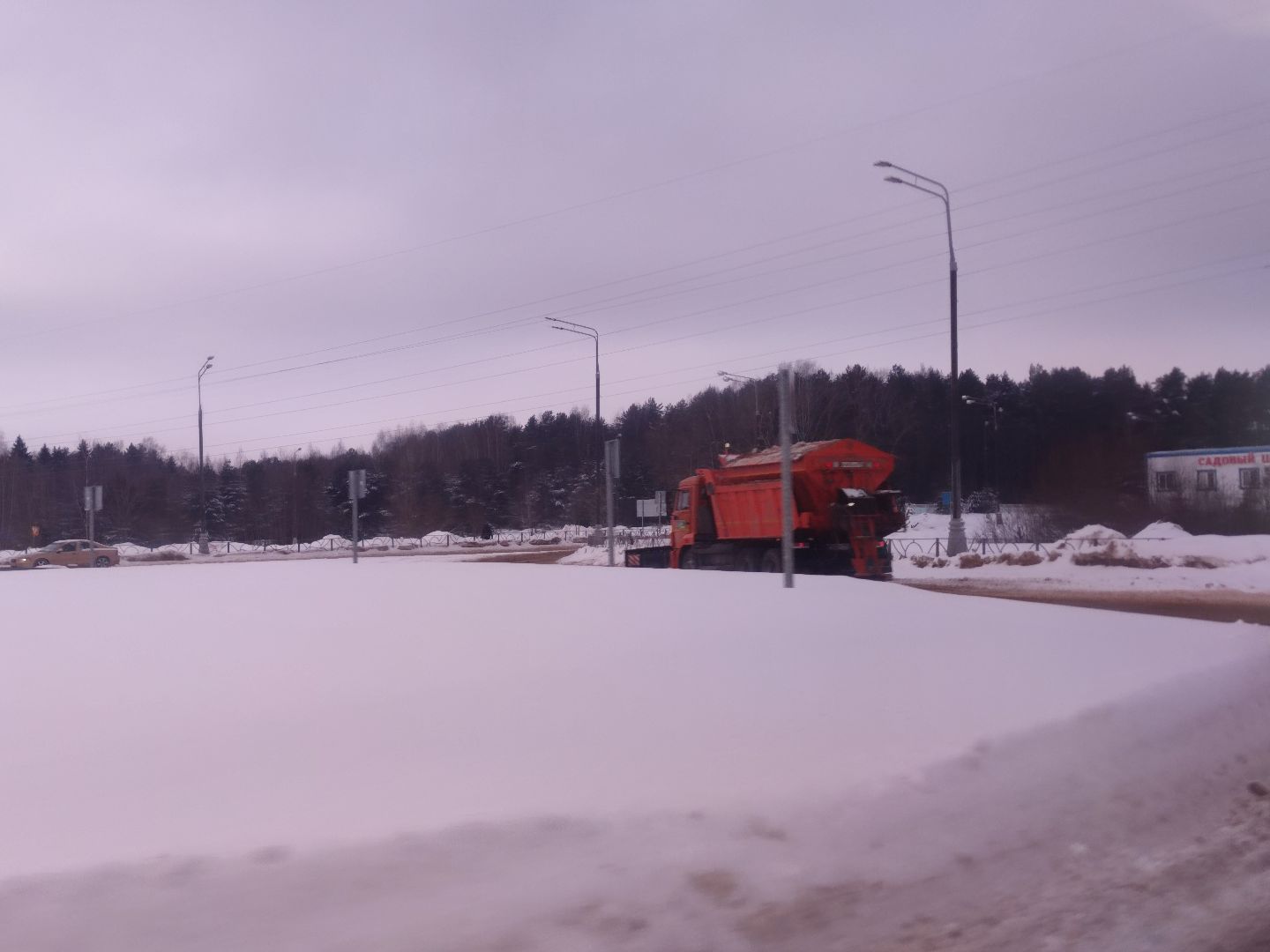 Ледяной дождь, Уборка города, Коммунальные службы,