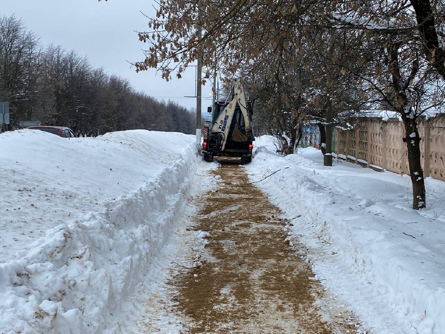 чехов, благоустойство, мосавтодор, обработка дорог, наледь,