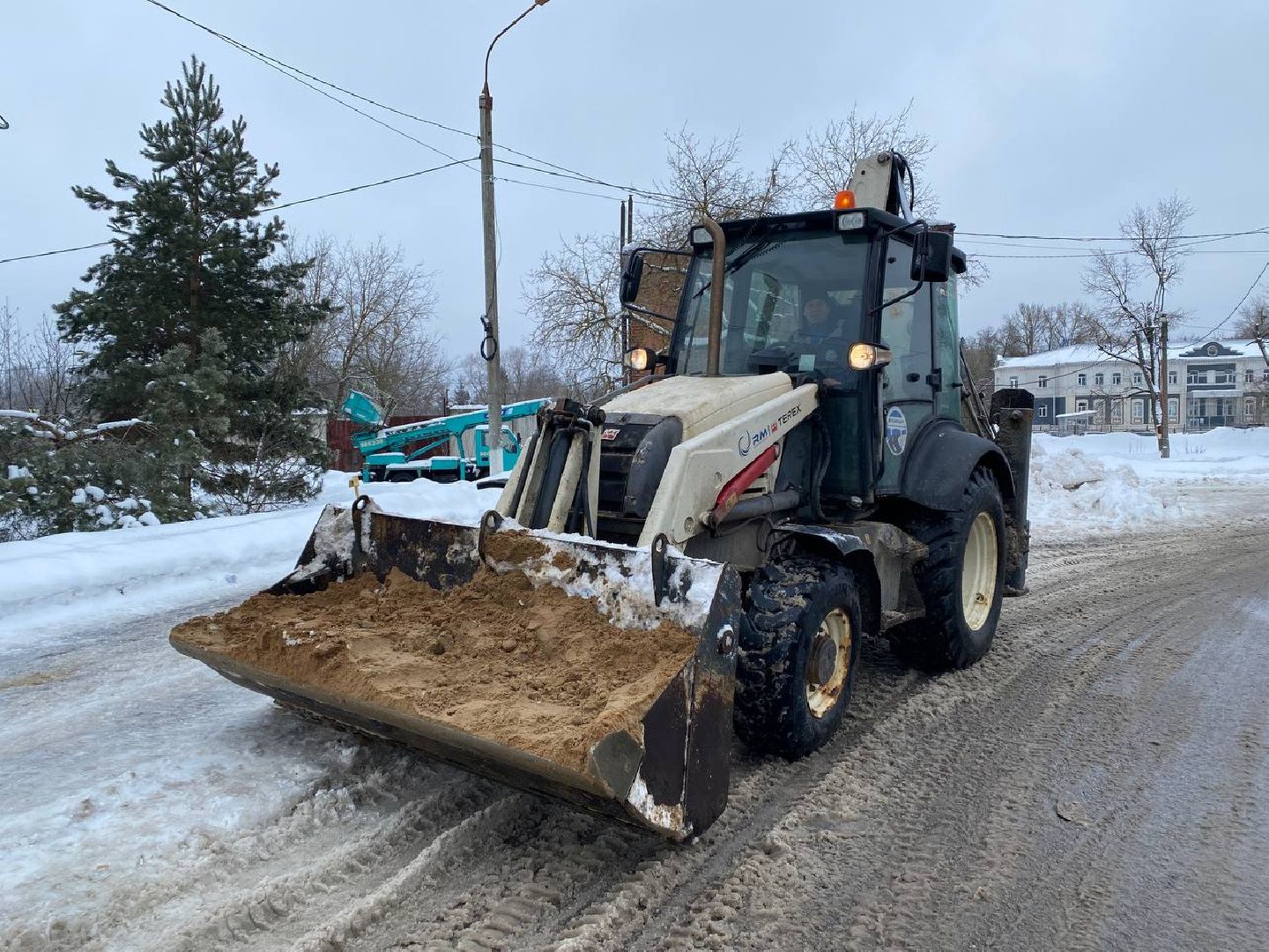 чехов, благоустойство, мосавтодор, обработка дорог, наледь,