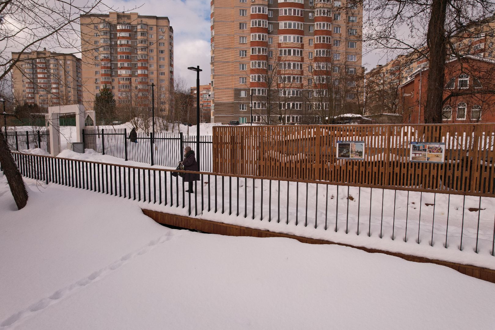 видео с коптера, парк,