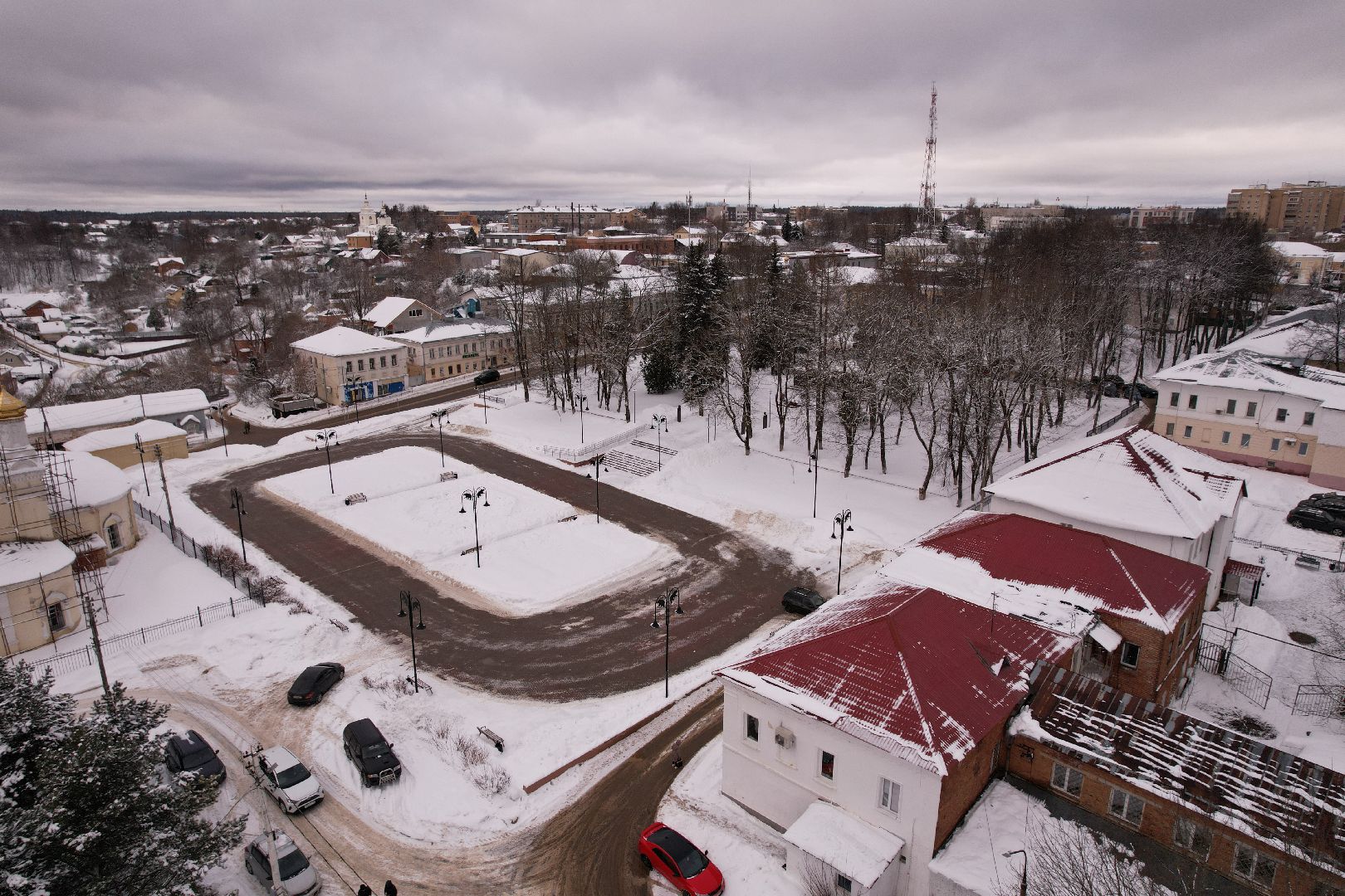 видео с коптера, площадь, война,