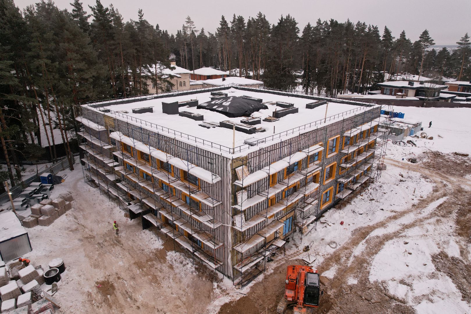 видео с коптера, лицей, долгих,