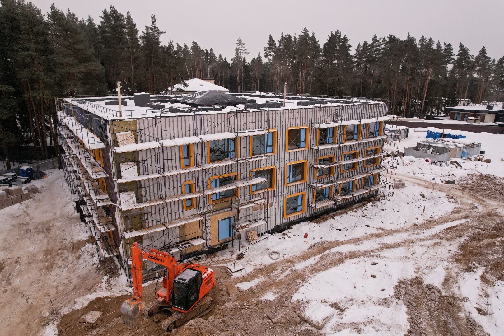 видео с коптера, лицей, долгих,