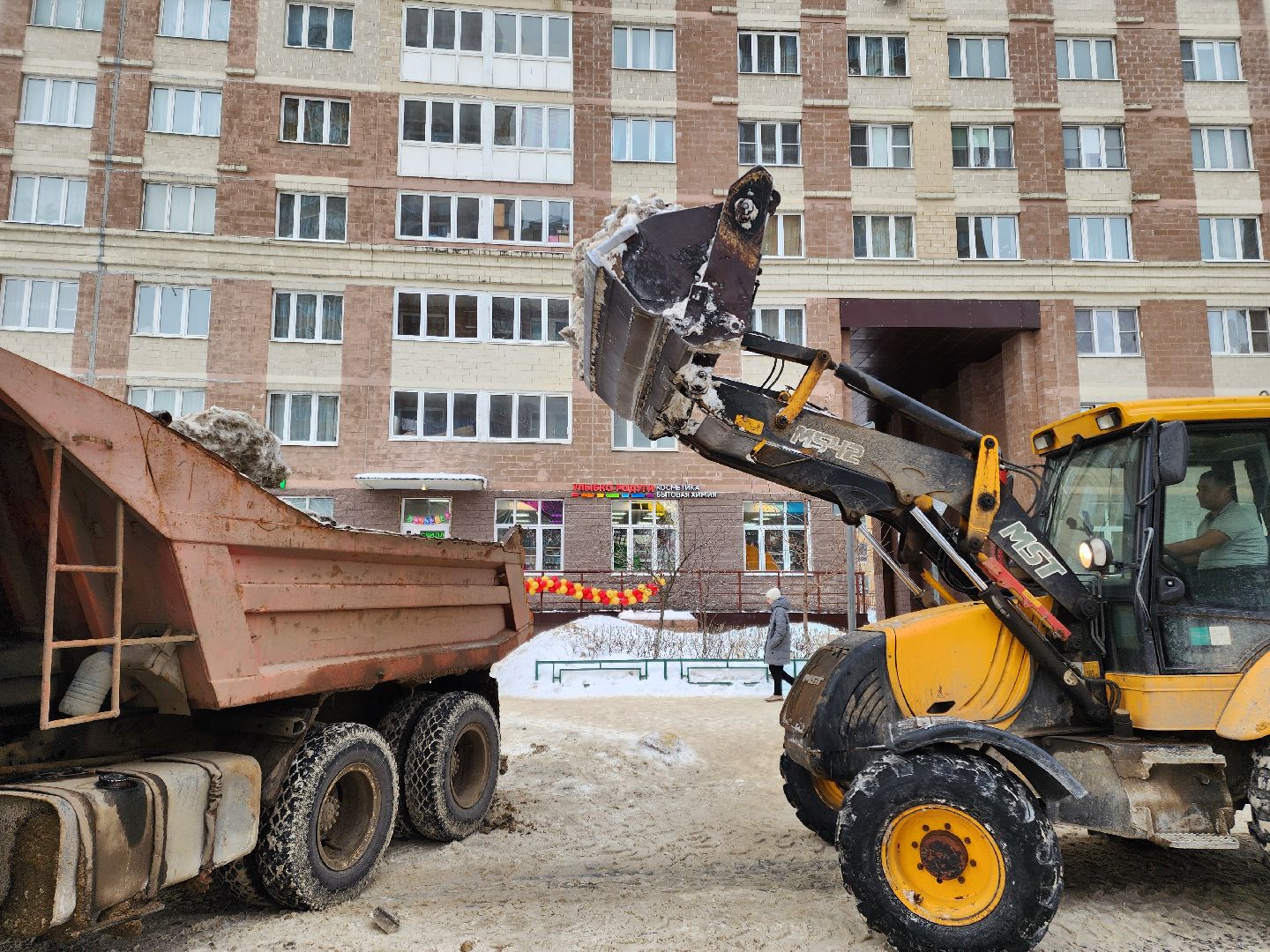 Подольск, благоустройство, уборка снега, коммунальная служба,