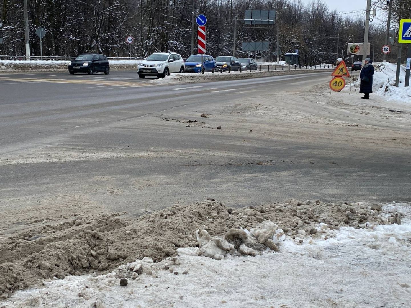 чехов, благоустойство, вывоз снега, расчистка снега, расширение дороги,