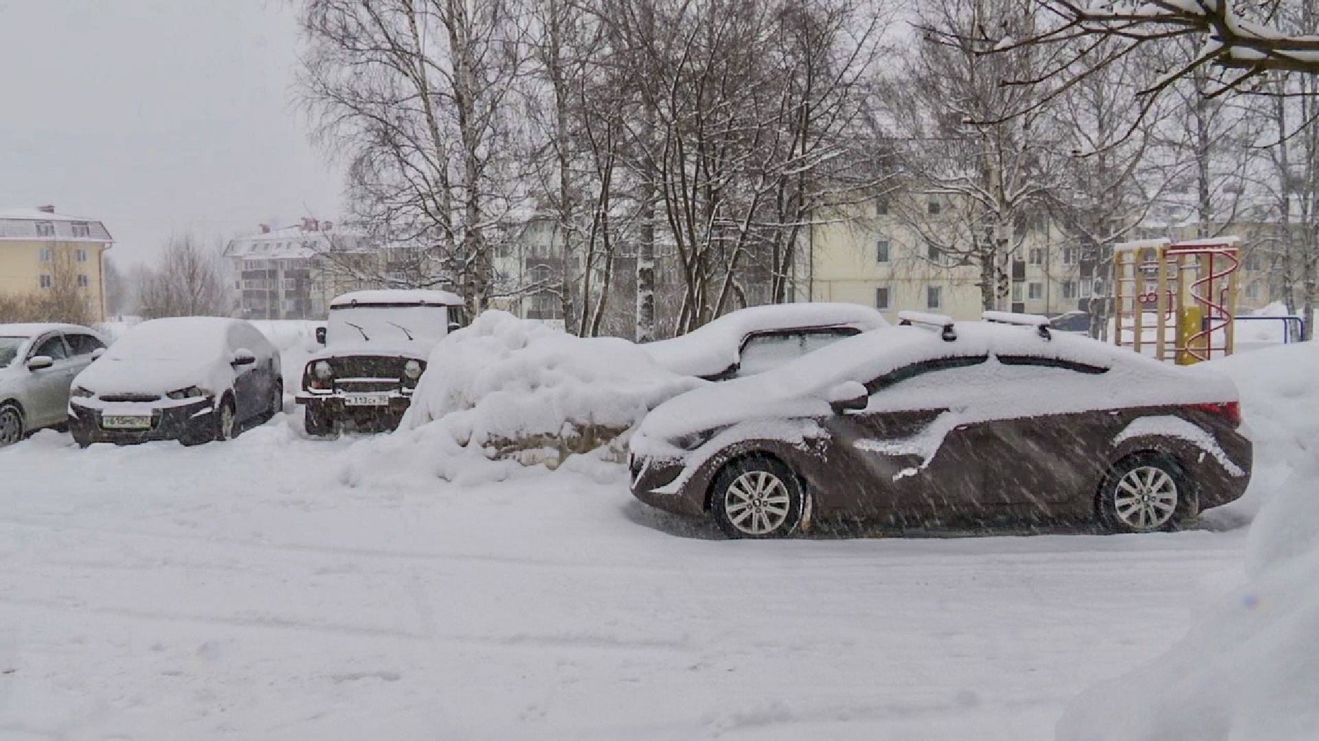 Клин, общество, транспорт, авто, снег, уборка снега,