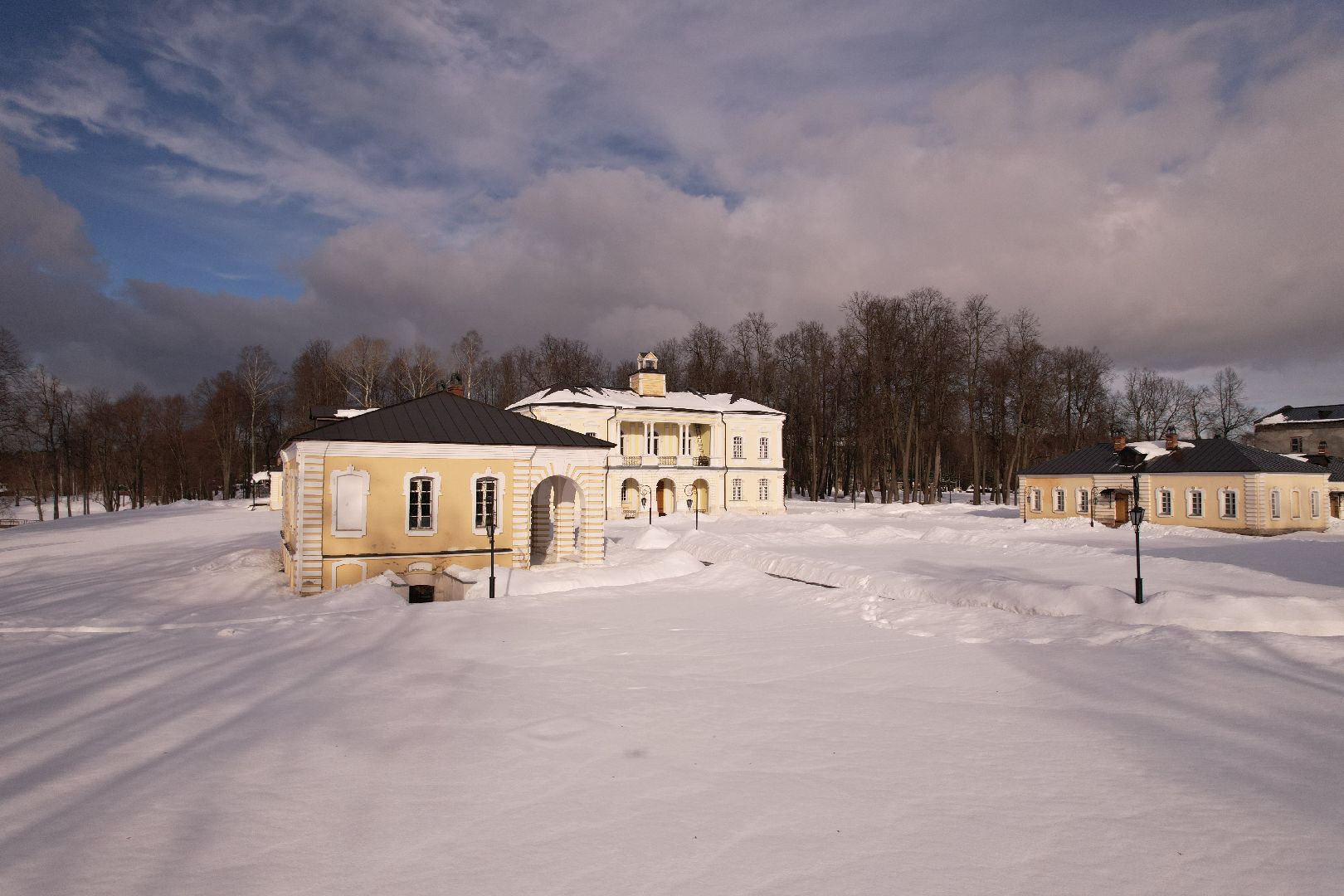 видео с коптера, лосино-петровский, культура, усадьба,