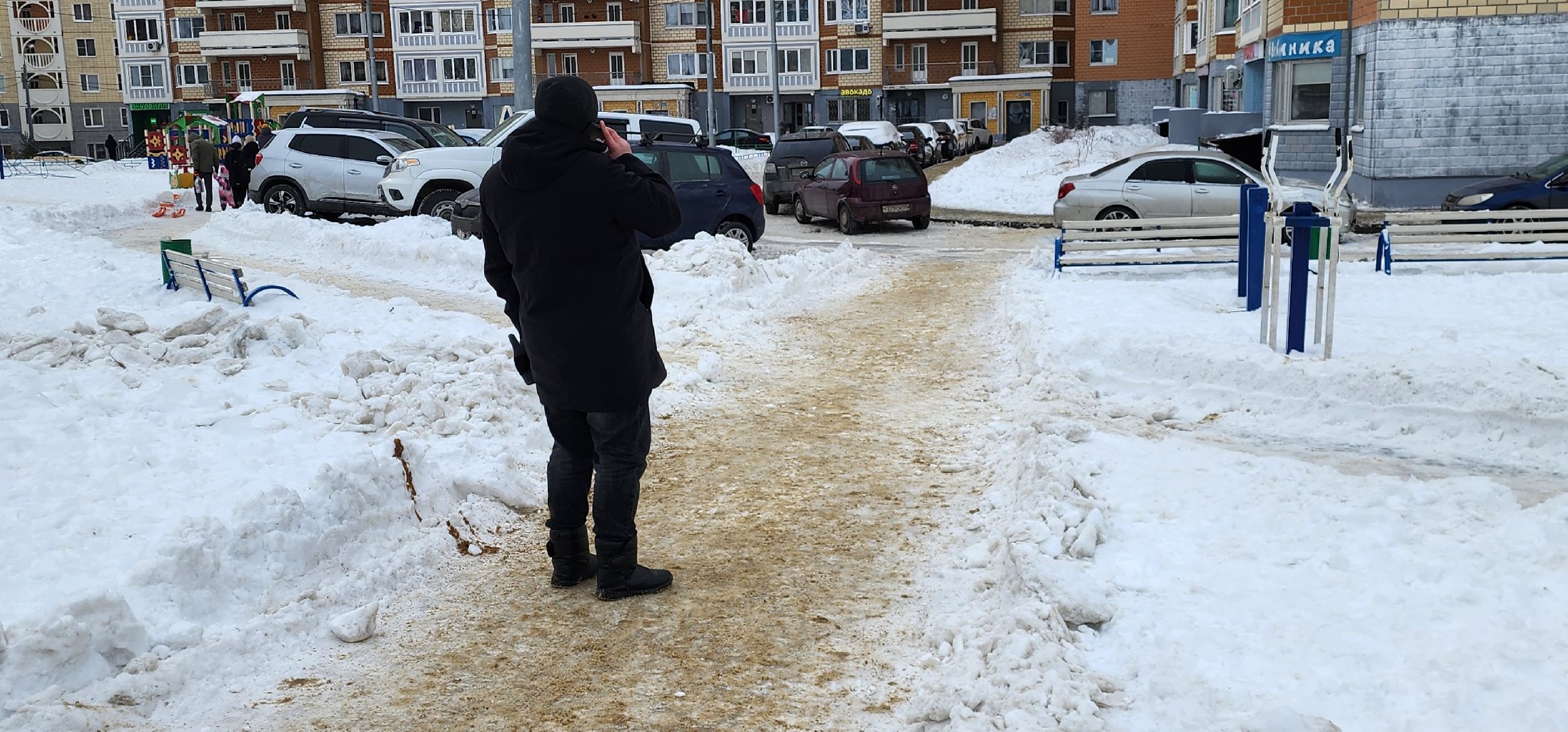 дорожные знаки, Курыжова, Домодедово, проверка уборки улиц,