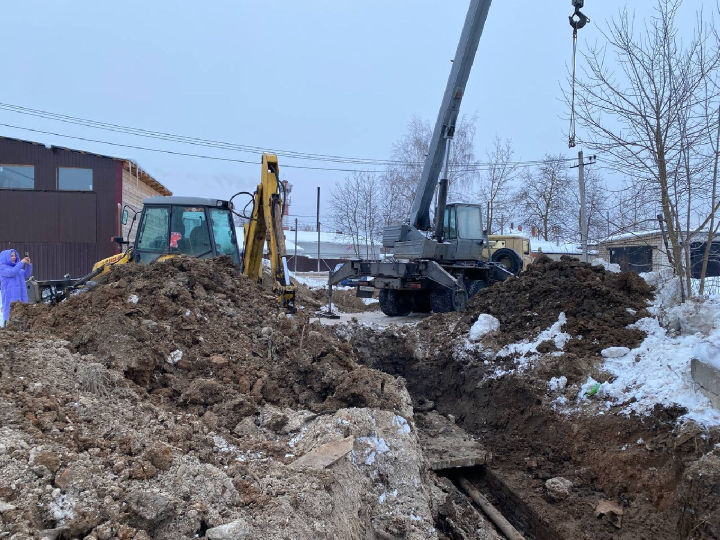 чехов, чп, жкх, утечка, теплотрасса, устранение коммунальной аварии,