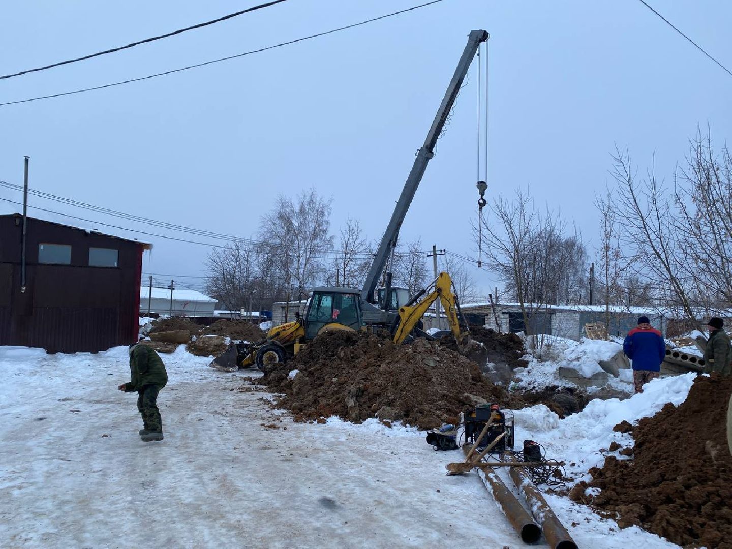 чехов, чп, жкх, утечка, теплотрасса, устранение коммунальной аварии,