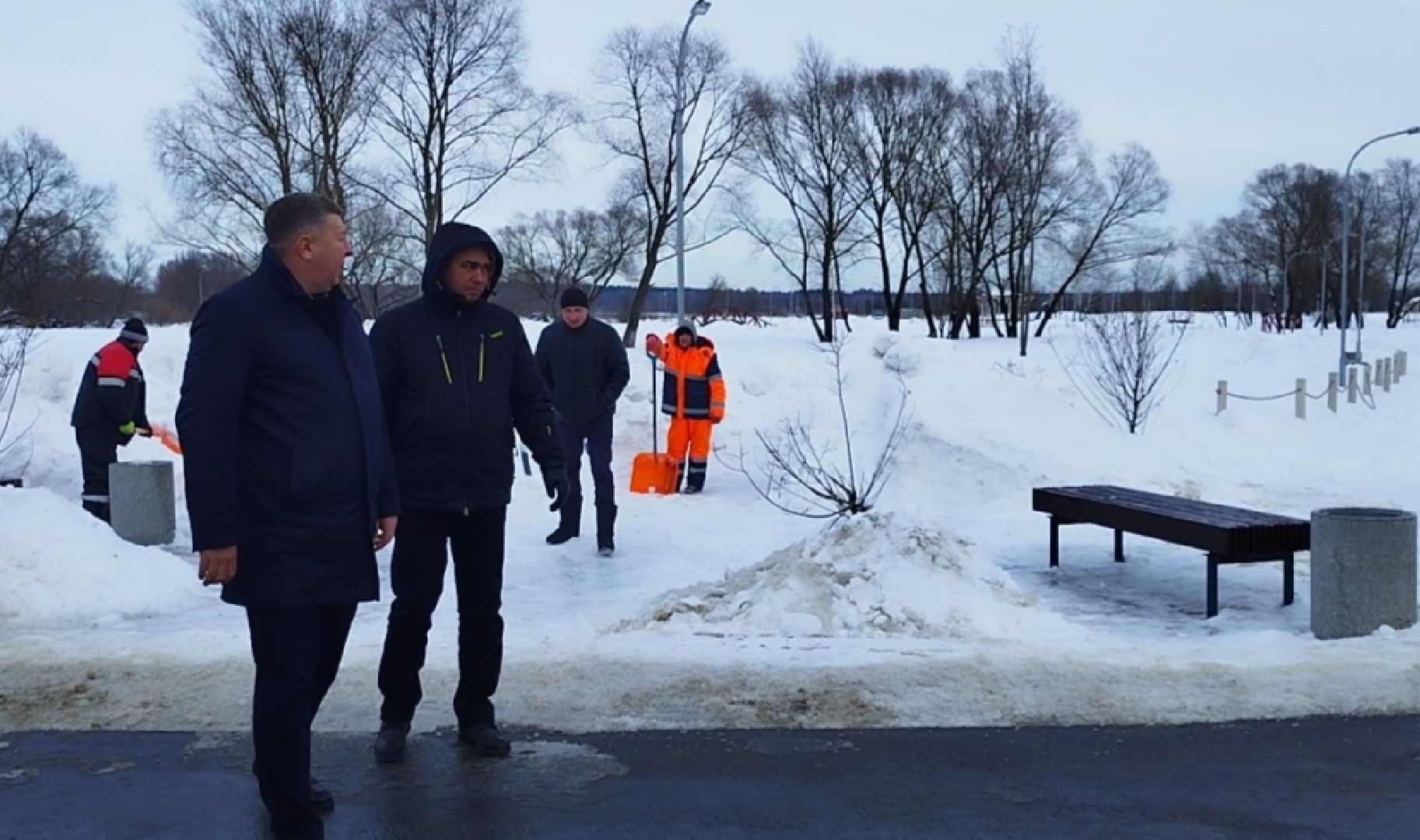 Бронницы, Парк, Бронницкий Луг, Уборка парка,