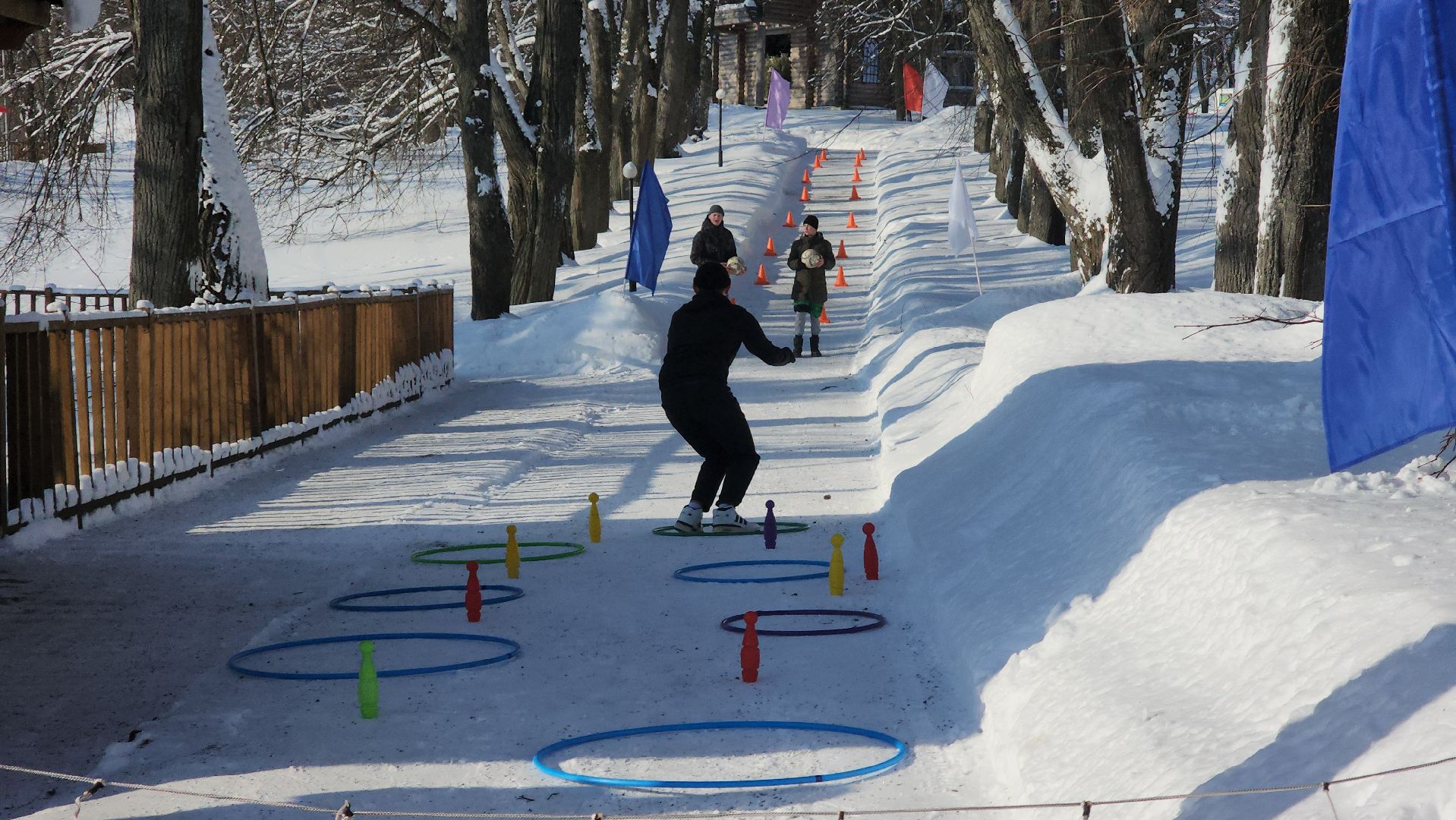 Народная гонка, Парк, Городок, зима в парках, зима 2024, зима в подмосковье, зима в рузе,