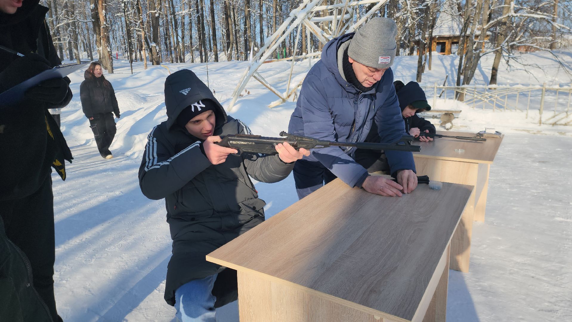 Народная гонка, Парк, Городок, зима в парках, зима 2024, зима в подмосковье, зима в рузе,
