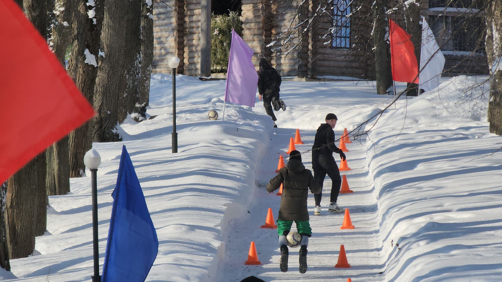 Народная гонка, Парк, Городок, зима в парках, зима 2024, зима в подмосковье, зима в рузе,