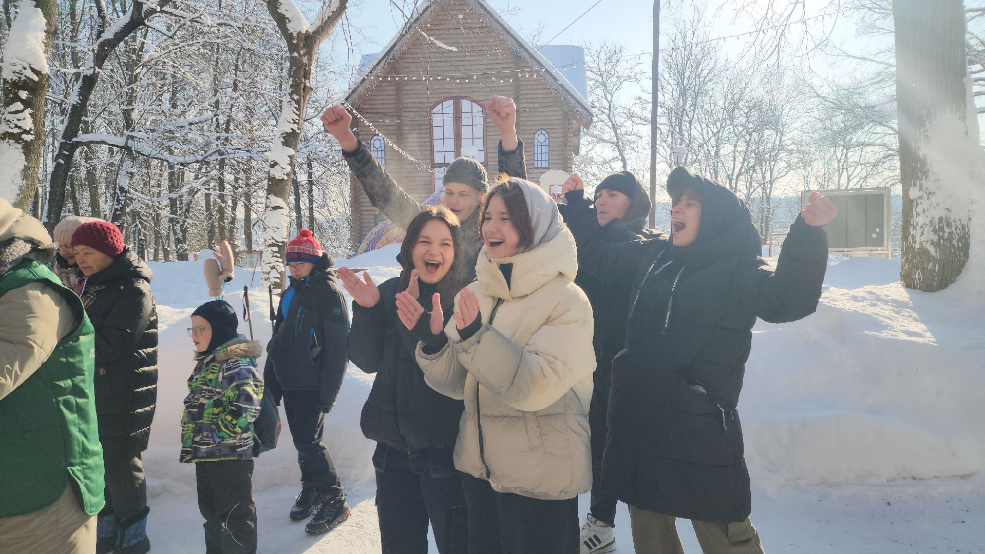 Народная гонка, Парк, Городок, зима в парках, зима 2024, зима в подмосковье, зима в рузе,