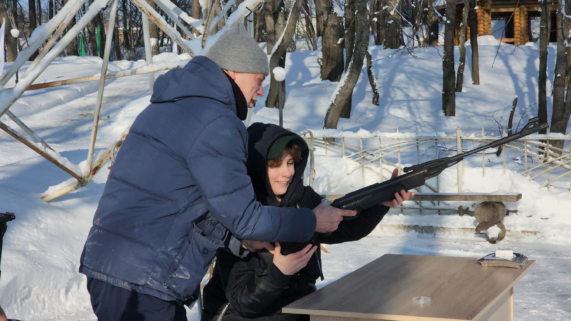 Народная гонка, Парк, Городок, зима в парках, зима 2024, зима в подмосковье, зима в рузе,