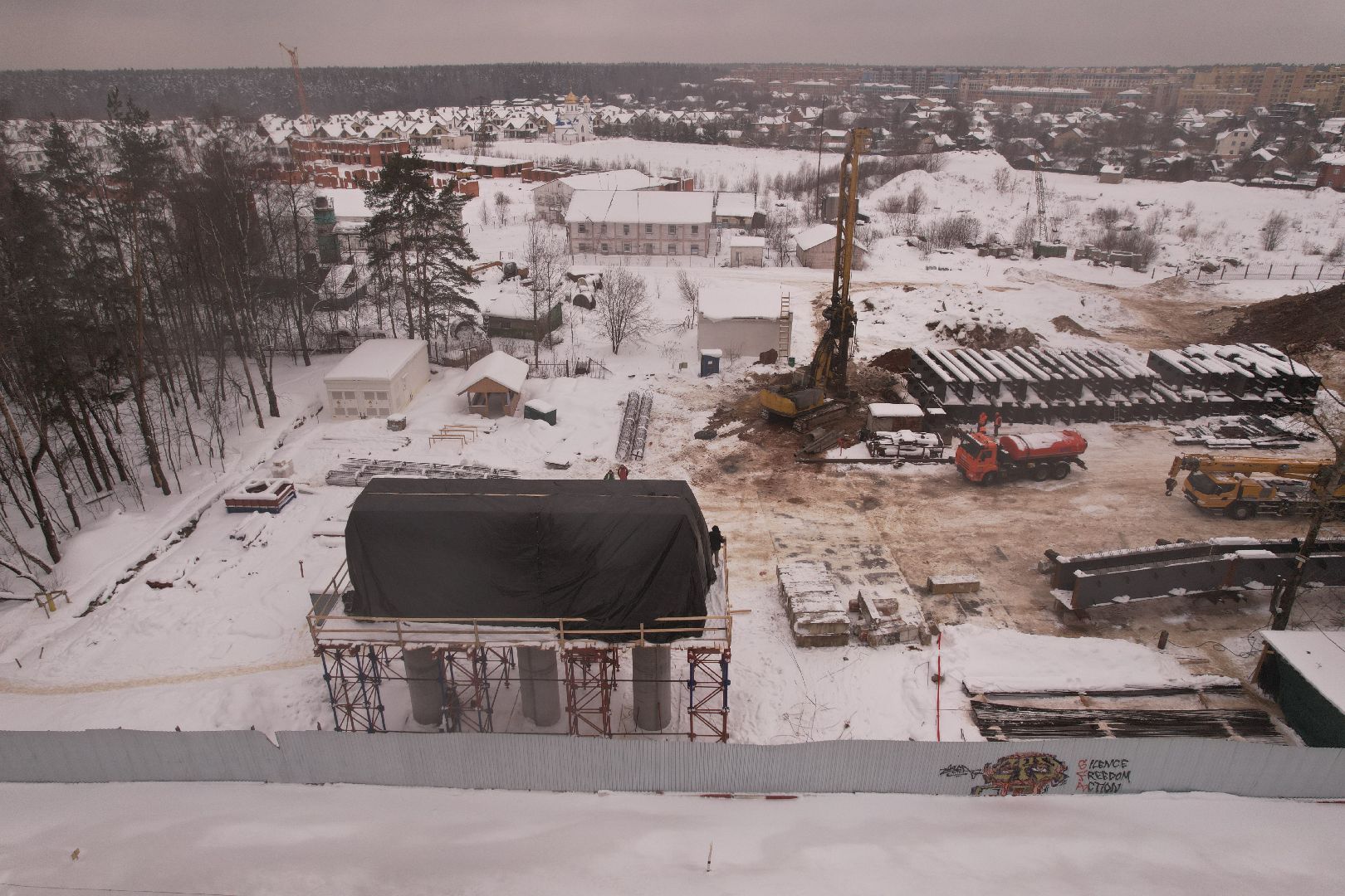 видео с коптера, опалиха,