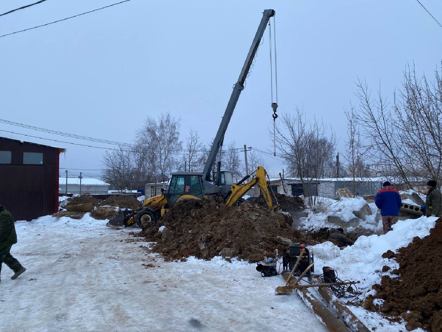 чехов, чп, жкх, утечка, теплотрасса, устранение коммунальной аварии,