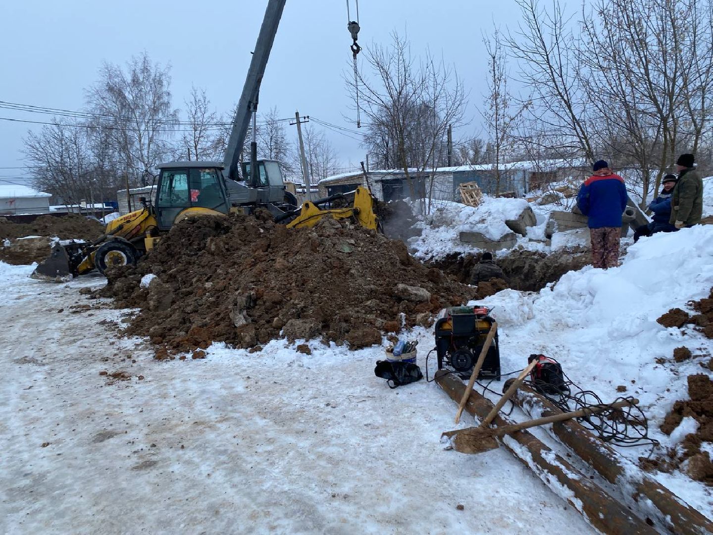 чехов, чп, жкх, утечка, теплотрасса, устранение коммунальной аварии,