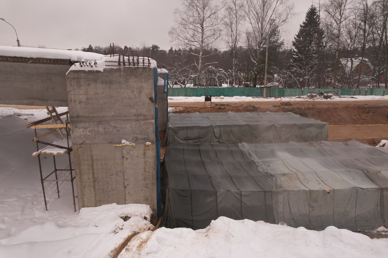 видео с коптера, путепровод,