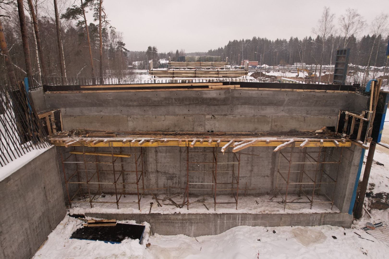 видео с коптера, путепровод,