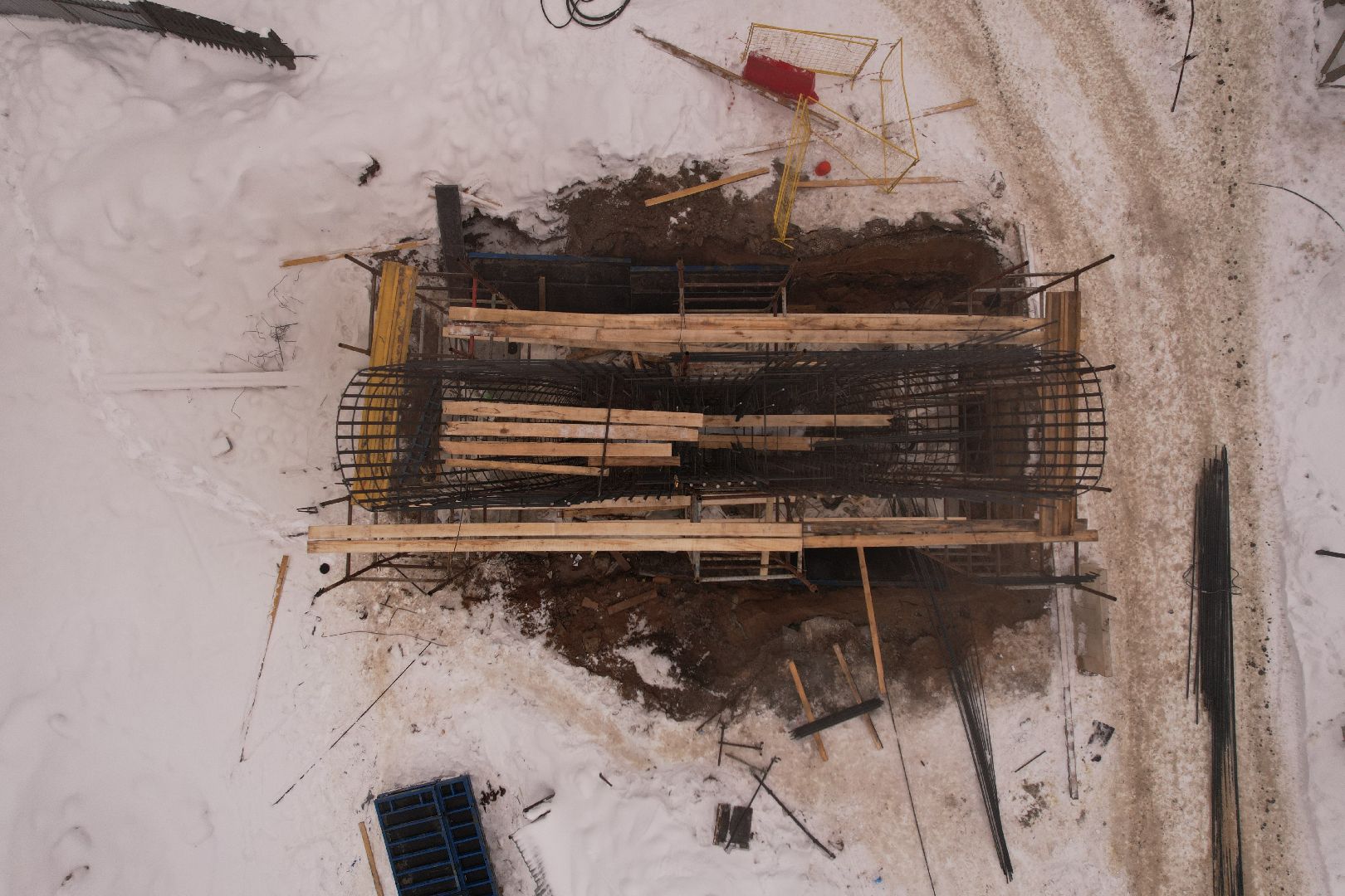 видео с коптера, путепровод,